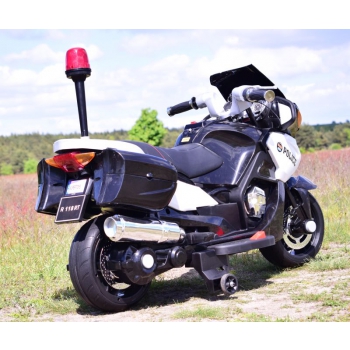 NAJWIĘKSZY SUPER SZYBKI MOTOR  ŚCIGACZ POLICYJNY 118, MIĘKKIE KOŁA, MIĘKKIE SIEDZENIE, GAZ W RĄCZCE, HAMULEC /HZB118