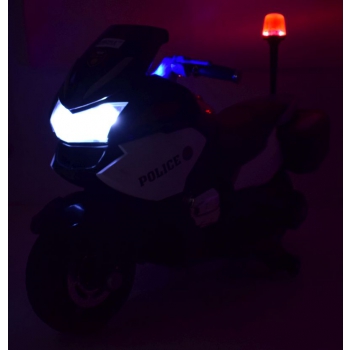 NAJWIĘKSZY SUPER SZYBKI MOTOR  ŚCIGACZ POLICYJNY 118, MIĘKKIE KOŁA, MIĘKKIE SIEDZENIE, GAZ W RĄCZCE, HAMULEC /HZB118