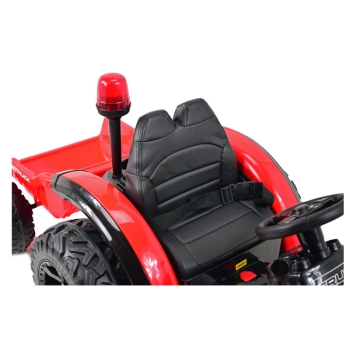 SUPER TRAKTOR TRUCK Z PRZYCZEPĄ I KOGUTEM, MIĘKKIE KOŁA, MIĘKKIE SIEDZENIE, PILOT/HZB200