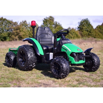 SUPER TRAKTOR TRUCK Z PRZYCZEPĄ I KOGUTEM, MIĘKKIE KOŁA, MIĘKKIE SIEDZENIE, PILOT/HZB200