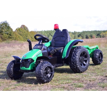 SUPER TRAKTOR TRUCK Z PRZYCZEPĄ I KOGUTEM, MIĘKKIE KOŁA, MIĘKKIE SIEDZENIE, PILOT/HZB200