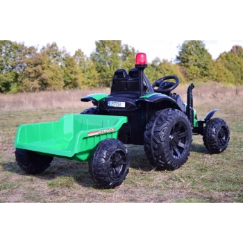 SUPER TRAKTOR TRUCK Z PRZYCZEPĄ I KOGUTEM, MIĘKKIE KOŁA, MIĘKKIE SIEDZENIE, PILOT/HZB200