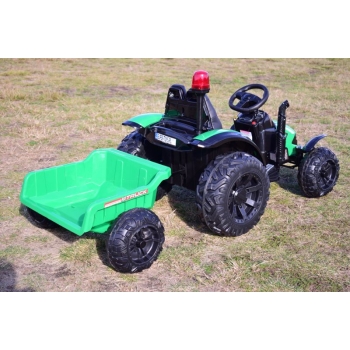 SUPER TRAKTOR TRUCK Z PRZYCZEPĄ I KOGUTEM, MIĘKKIE KOŁA, MIĘKKIE SIEDZENIE, PILOT/HZB200