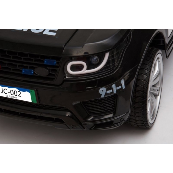 AUTO SUV POLICYJNY NA AKUMULATOR, MIĘKKIE SIEDZENIE, MĘKKIE KOŁA/JC002