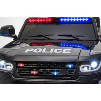 AUTO SUV POLICYJNY NA AKUMULATOR, MIĘKKIE SIEDZENIE, MĘKKIE KOŁA/JC002
