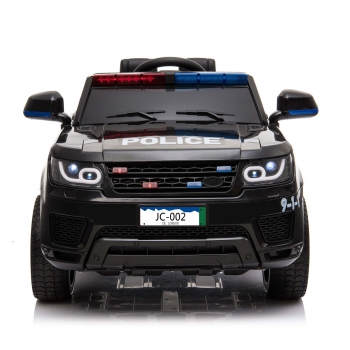 AUTO SUV POLICYJNY NA AKUMULATOR, MIĘKKIE SIEDZENIE, MĘKKIE KOŁA/JC002