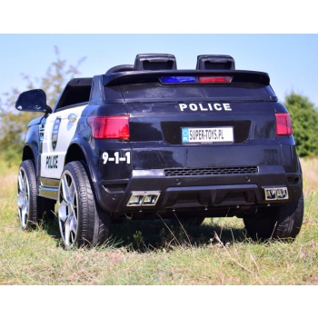 AUTO SUV POLICYJNY NA AKUMULATOR, MIĘKKIE SIEDZENIE, MĘKKIE KOŁA/JC002