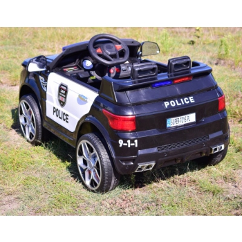 AUTO SUV POLICYJNY NA AKUMULATOR, MIĘKKIE SIEDZENIE, MĘKKIE KOŁA/JC002