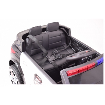 AUTO SUV POLICYJNY NA AKUMULATOR, MIĘKKIE SIEDZENIE, MĘKKIE KOŁA/JC002
