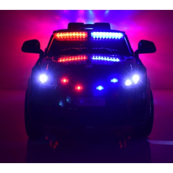 AUTO SUV POLICYJNY NA AKUMULATOR, MIĘKKIE SIEDZENIE, MĘKKIE KOŁA/JC002