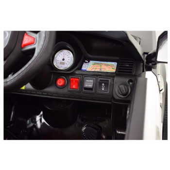 AUTO SUV POLICYJNY NA AKUMULATOR, MIĘKKIE SIEDZENIE, MĘKKIE KOŁA/JC002