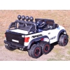 MEGA JEEP  WORKS SIX 4X4, 2 X 12V  MĘKKIE KOŁA, MIĘKKIE SIEDZENIE/JC003