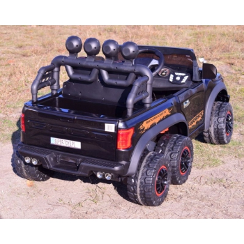 MEGA JEEP WORKS SIX 4X4, 2 X 12V MĘKKIE KOŁA, MIĘKKIE SIEDZENIE/JC003