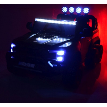 MEGA JEEP WORKS SIX 4X4, 2 X 12V MĘKKIE KOŁA, MIĘKKIE SIEDZENIE/JC003