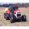 SUPER TRAKTOR FAST NA AKUMULATOR Z PRZYCZEPĄ, MIĘKKIE KOŁA, MIĘKKIE SIEDZENIE, PILOT/JC005