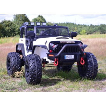 JEEP NA AKUMULATOR BROTHERS , WSPOMAGANIE KIEROWNICY, MIĘKKIE KOŁA, MIĘKKIE SIEDZENIE 24V - 400W/JEEP-JC-666
