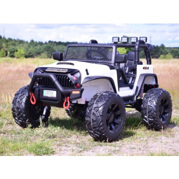 JEEP NA AKUMULATOR BROTHERS , WSPOMAGANIE KIEROWNICY, MIĘKKIE KOŁA, MIĘKKIE SIEDZENIE 24V - 400W/JEEP-JC-666