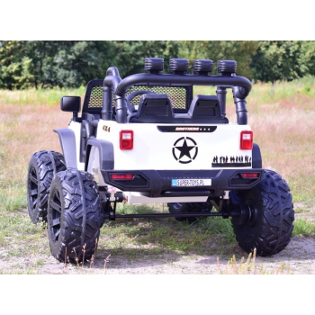 JEEP NA AKUMULATOR BROTHERS , WSPOMAGANIE KIEROWNICY, MIĘKKIE KOŁA, MIĘKKIE SIEDZENIE 24V - 400W/JEEP-JC-666