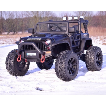JEEP NA AKUMULATOR BROTHERS , WSPOMAGANIE KIEROWNICY, MIĘKKIE KOŁA, MIĘKKIE SIEDZENIE 24V - 400W/JEEP-JC-666