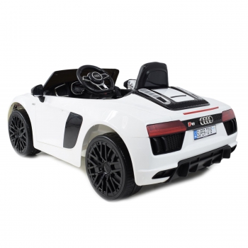 ORYGINALNE AUDI  R8 SPYDER  W NAJLEPSZEJ WERSJI, MIĘKKIE SIEDZENIE, PILOT 2.4 GHZ/ 2198