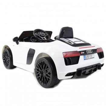 ORYGINALNE AUDI  R8 SPYDER  W NAJLEPSZEJ WERSJI, MIĘKKIE SIEDZENIE, PILOT 2.4 GHZ/ 2198