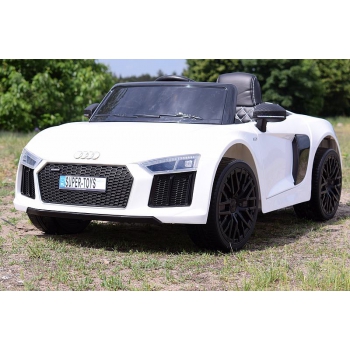 ORYGINALNE AUDI  R8 SPYDER  W NAJLEPSZEJ WERSJI, MIĘKKIE SIEDZENIE, PILOT 2.4 GHZ/ 2198