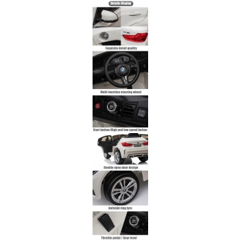 ORYGINALNE BMW X6M   W NAJLEPSZEJ WERSJI, MIĘKKIE SIEDZENIE, PILOT 2.4 GHZ/ 2199
