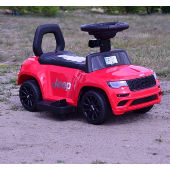 JEŹDZIK, PCHACZ, ODPYCHACZ, POJAZD NA AKUMULATOR- JEEP CHEROKEE,  DASZEK ,DŹWIĘKI/JQ606