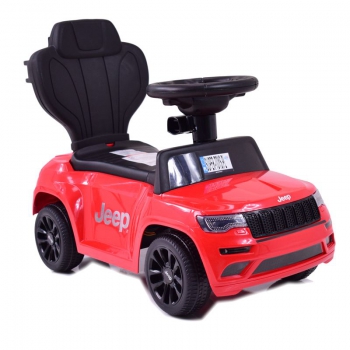JEŹDZIK, PCHACZ, ODPYCHACZ, POJAZD NA AKUMULATOR- JEEP CHEROKEE,  DASZEK ,DŹWIĘKI/JQ606