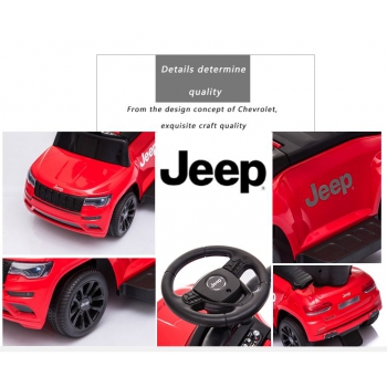 JEŹDZIK, PCHACZ, ODPYCHACZ, POJAZD NA AKUMULATOR- JEEP CHEROKEE,  DASZEK ,DŹWIĘKI/JQ606