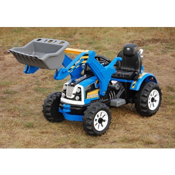 MOCNY TRAKTOR Z ŁYŻKĄ KINGDOM 12V  DWIE PRĘDKOŚCI/JS328A