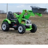 MOCNY TRAKTOR Z ŁYŻKĄ KINGDOM 12V  DWIE PRĘDKOŚCI/JS328A