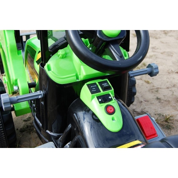 MOCNY TRAKTOR Z ŁYŻKĄ KINGDOM 12V  DWIE PRĘDKOŚCI/JS328A