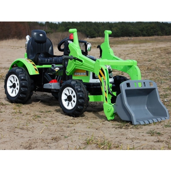 MOCNY TRAKTOR Z ŁYŻKĄ KINGDOM 12V  DWIE PRĘDKOŚCI/JS328A
