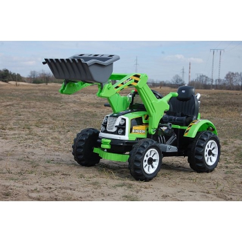 MOCNY TRAKTOR Z ŁYŻKĄ KINGDOM 12V  DWIE PRĘDKOŚCI/JS328A