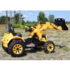 MOCNY TRAKTOR Z ŁYŻKĄ KINGDOM 12V  DWIE PRĘDKOŚCI/JS328A