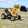 MOCNY TRAKTOR Z ŁYŻKĄ KINGDOM 12V  DWIE PRĘDKOŚCI/JS328A