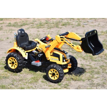 MOCNY TRAKTOR Z ŁYŻKĄ KINGDOM 12V  DWIE PRĘDKOŚCI/JS328A