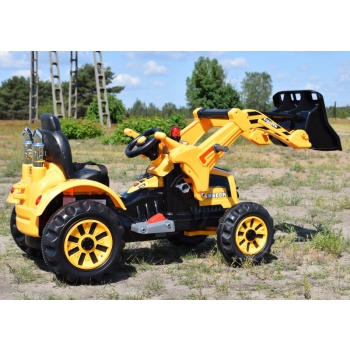 MOCNY TRAKTOR Z ŁYŻKĄ KINGDOM 12V  DWIE PRĘDKOŚCI/JS328A