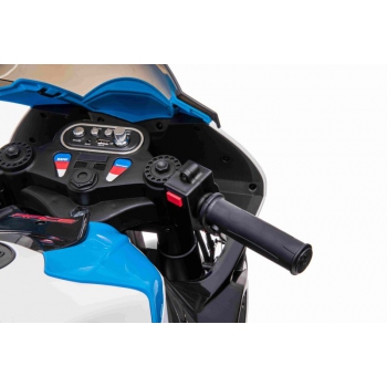 MOTOR NA AKUMULATOR ŚCIGACZ ORYGINALNE BMW HP4 RACE, KOŁA EVA, MIĘKKIE SIEDZENIE/JT5001