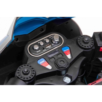 MOTOR NA AKUMULATOR ŚCIGACZ ORYGINALNE BMW HP4 RACE, KOŁA EVA, MIĘKKIE SIEDZENIE/JT5001