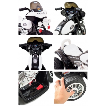 MOTOR  POLICYJNY - PIERWSZY MOTOREK DLA DZIECKA, 3 KOŁOWY/JT568