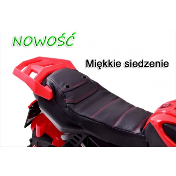 MOTOR ŚCIGACZ POWER 158 - PIERWSZY MOTOREK DLA DZIECKA, MIĘKKIE SIEDZENIE, MIĘKKIE KOŁA EVA/LQ158