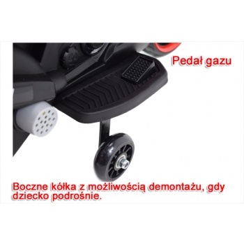 MOTOR ŚCIGACZ POWER 158 - PIERWSZY MOTOREK DLA DZIECKA, MIĘKKIE SIEDZENIE, MIĘKKIE KOŁA EVA/LQ158