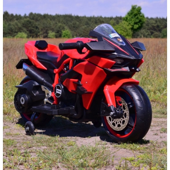 SUPER ŚCIGACZ 12 V, NOWOCZESNA  BRYŁA, ŚWIECĄCE KOŁA, GAZ W MANETCE, DWA SILNIKI/MOTOR-H