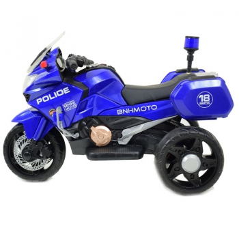 SZYBKI  MOTOR POLICYJNY Z KOGUTEM, MIĘKKIE KOŁA, DŹWIĘKI, DWA SILNIKI, PILOT/NT5188
