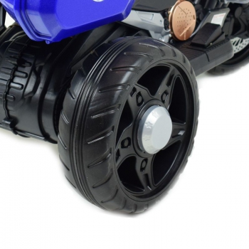 SZYBKI  MOTOR POLICYJNY Z KOGUTEM, MIĘKKIE KOŁA, DŹWIĘKI, DWA SILNIKI, PILOT/NT5188