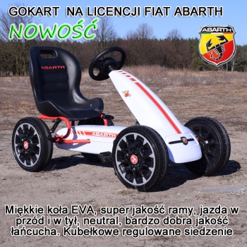 WIELKI LICENCJONOWANY  GOKART  FIAT ABARTH KOŁA EVA JAKOŚĆ /PB9388A