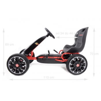 WIELKI LICENCJONOWANY  GOKART  FIAT ABARTH KOŁA EVA JAKOŚĆ /PB9388A