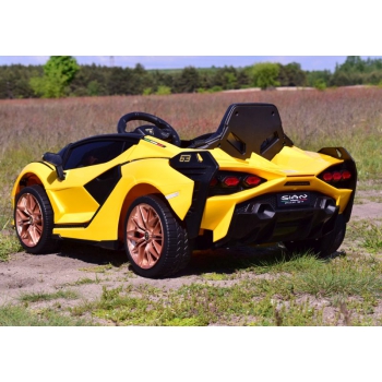 ORYGINALNE LAMBORGHINI SIAN, MIĘKKIE KOŁA, MIĘKKIE SIEDZENIE, FUNKCJA BUJANIA - FULL OPCJA /QLS6388